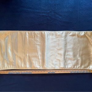 Gold table runner 13 x 72 inches no tags